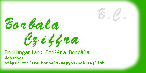 borbala cziffra business card