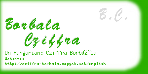 borbala cziffra business card